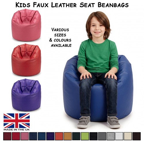 Kids faux leather bean - bean, tub